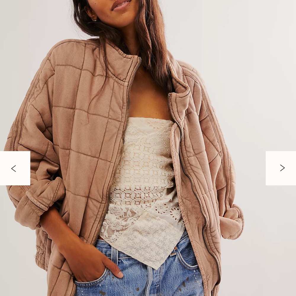 Women's Free People Dolman Quilted Knit Jacket